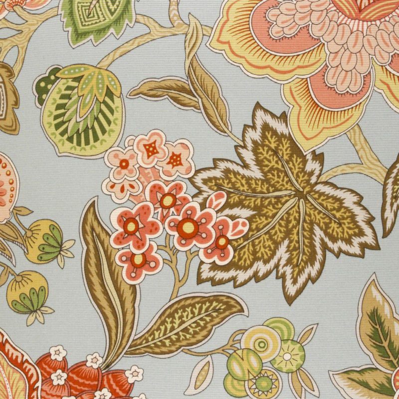 Augustus Square Pillow Cover & Insert, Red Floral, 22"H x 22"W