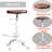 Dicle Swivel Adjustable Height Counter Stool with Metal Frame-776863403