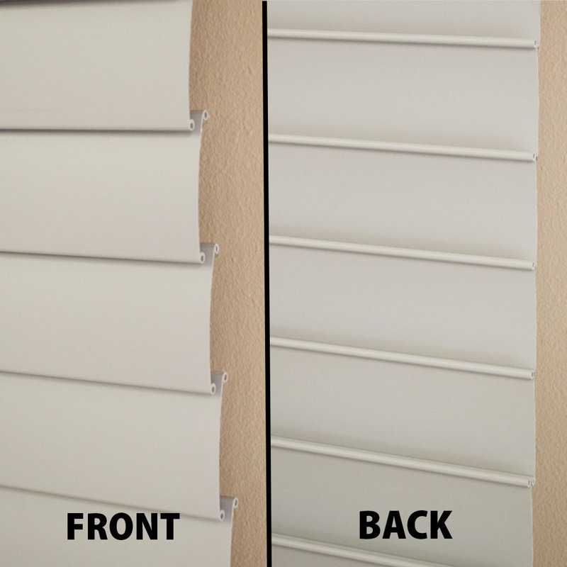 Symple Stuff Room Darkening 2" Flat Slat Faux Wood Horizontal/Venetian Blinds, 21.5"W x 64"L, Gray
