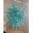 Turquoise Handmade Glass Chandelier Lighting