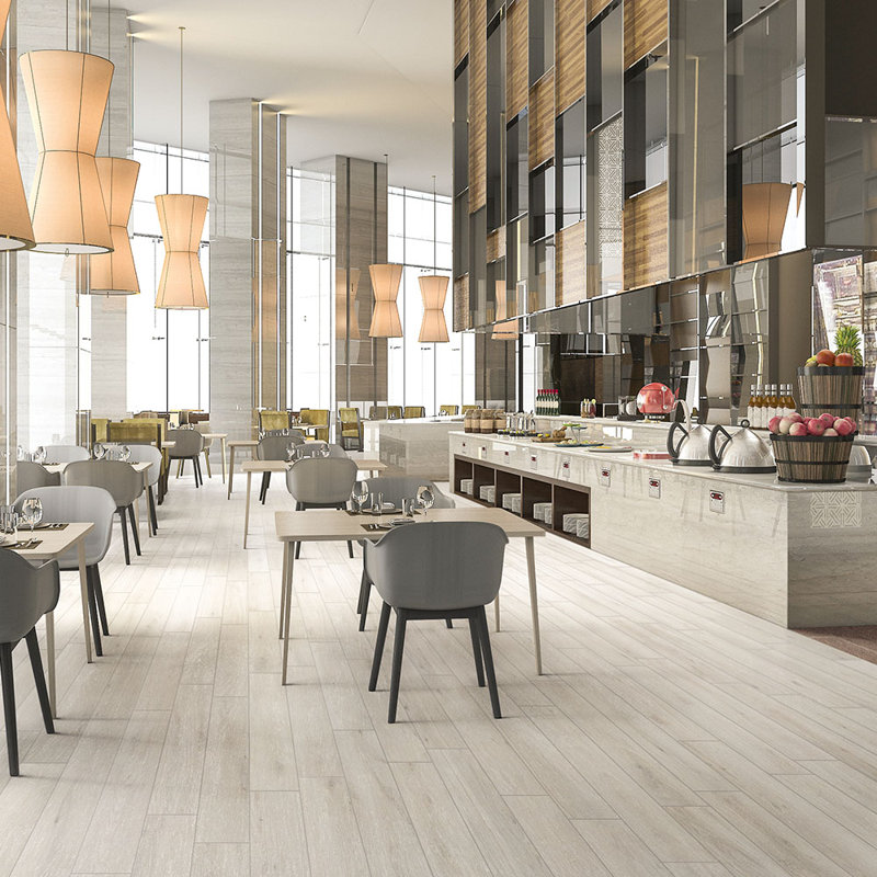 Renew 8X48 Porcelain Wood Look Floor Tile, White Poplar