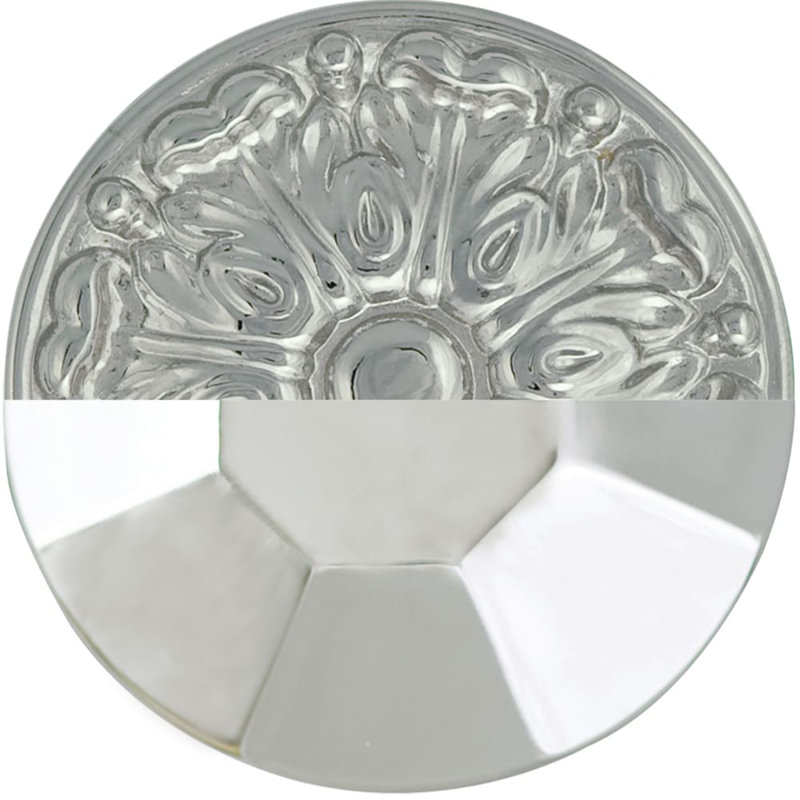 Poignée Flare de 1-1 / 8 po de diamètre au fini noir mat, Chrome
