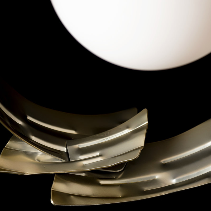 Crest Table Lamp, Modern Brass