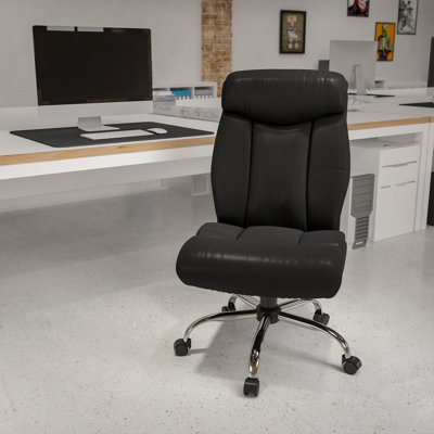 Fauteuil de direction pivotant avec appui-tête complet Oliverson Big & Tall LeatherSoft