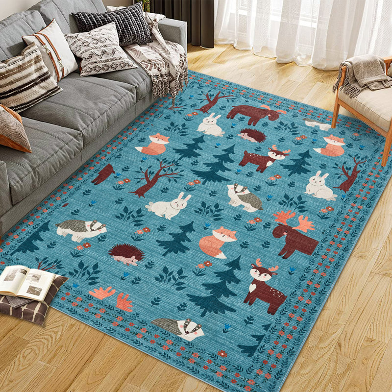 Tapis lavable ultramince, Vert, Rectangle 10 pi x 13 pi