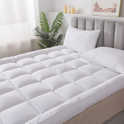 Cornette White Noise 10cm Microfiber Mattress Topper Box Stitch