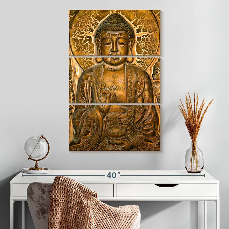 Adella Buddha Mural, 32" H x 20" W