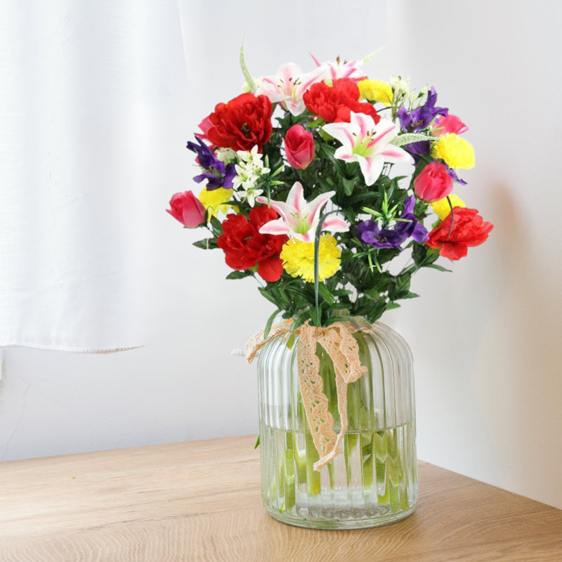 Buissons de fleurs artificielles, Printemps