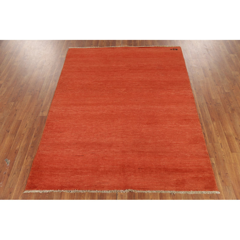 Modern Wool Gabbeh Oriental Rug 5x7