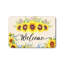 Tapis de bienvenue tournesol jaune vert 20 po x 32 po pour utilisation quotidienne
