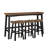 Casy 4Pc Counter Height Table Set, 3 Contour Stools-113581424-130022391