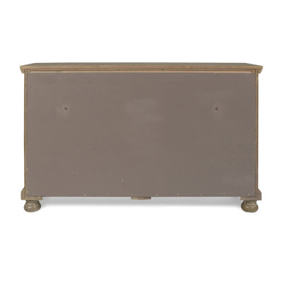 Aceves 7-Drawer Solid Wood Dresser, Pewter