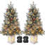 1097.3cm H Lighted Artificial Christmas Tree