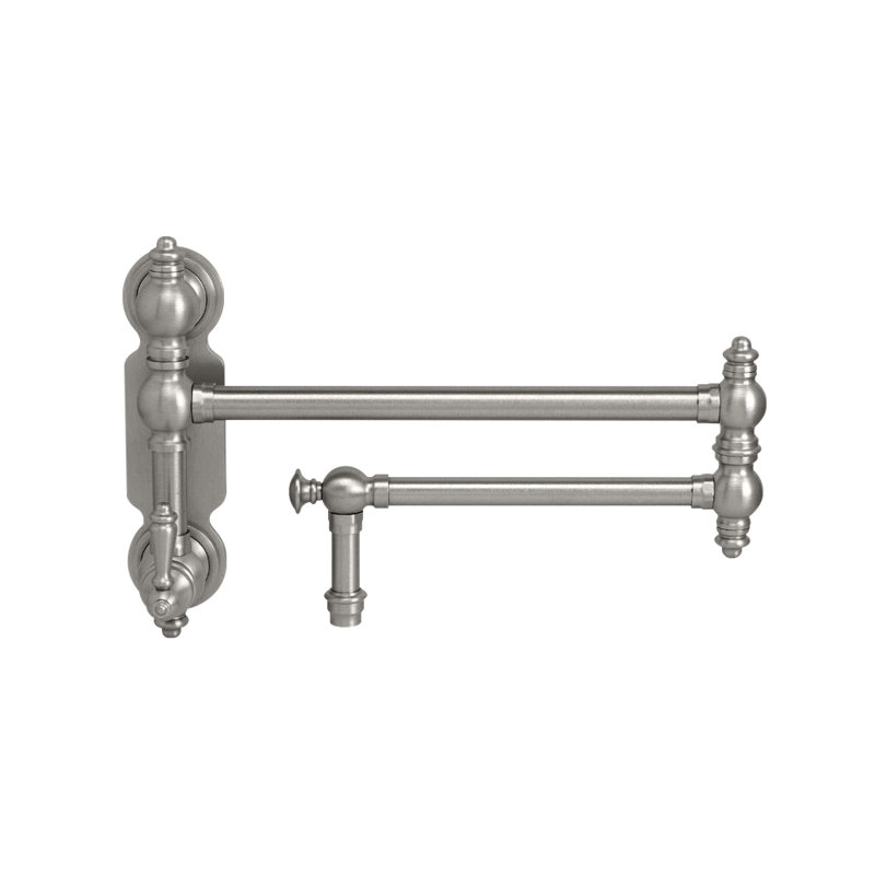 Traditional Wall Mounted Potfiller - Lever Handle, Antique Pewter