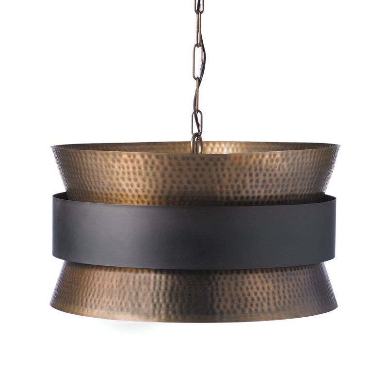 4 - Light Dimmable Drum Chandelier