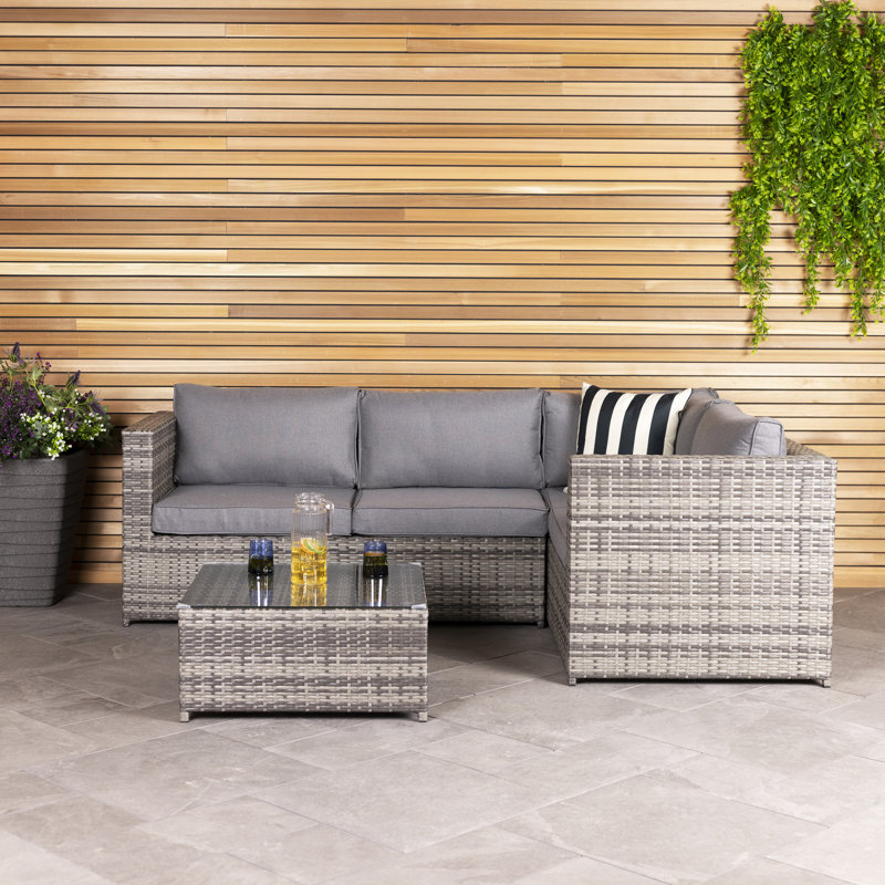 Talisha 5 Seater Rattan Corner Sofa Set
