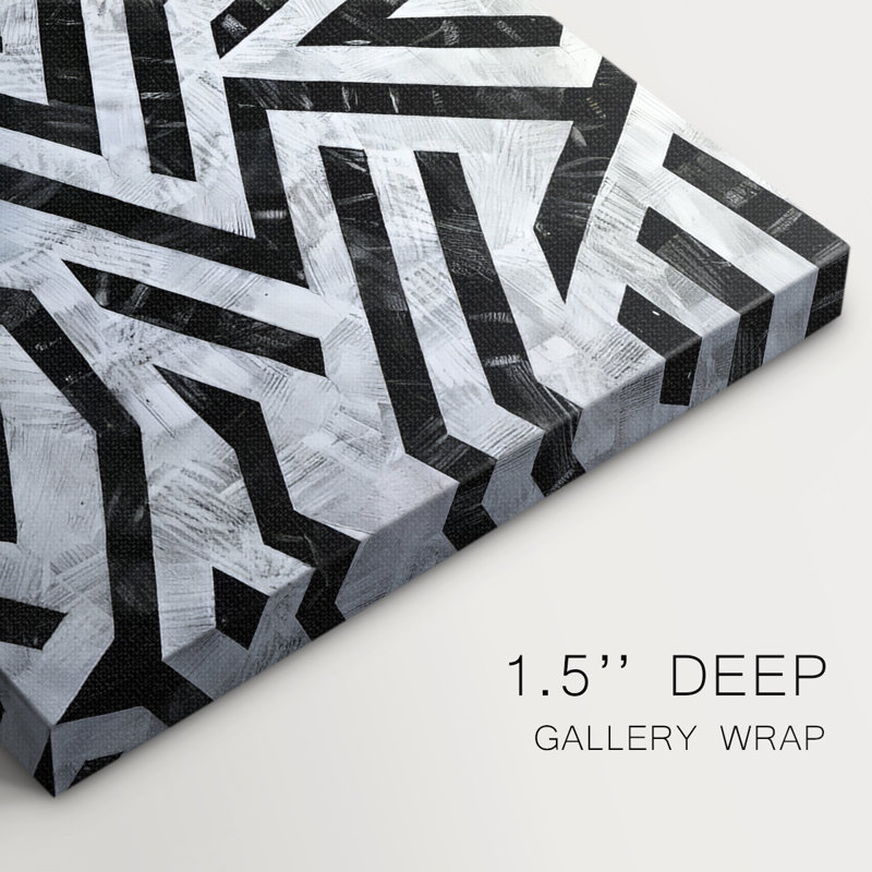 Série ABSTRACT XXXV - Toile tendue avec châssis Premium - Prêt à être accroché, H 18 po x l 12 po