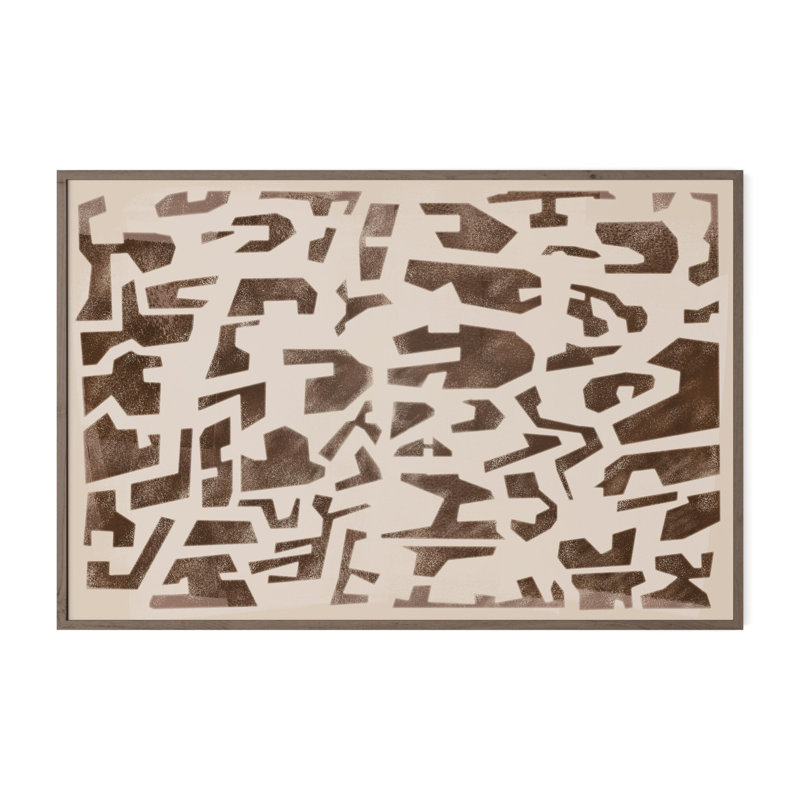 Block Sand II Print by Coup D'Esprit, 40" H x 60" W, Vertical Grain White Oak