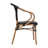 Damore All-Weather Commercial Paris Chairs with Arms and Metal Frame-682086256