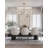 Transitional 7 Light Gold Linear Chandelier