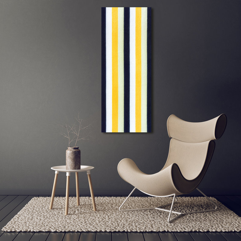 Striped Background - Wrapped Canvas Print