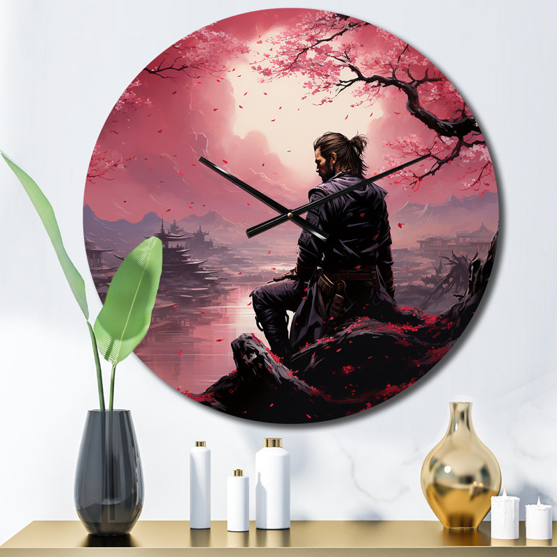 Horloge murale Asian Art Samurais Resolve VII, Moyenne