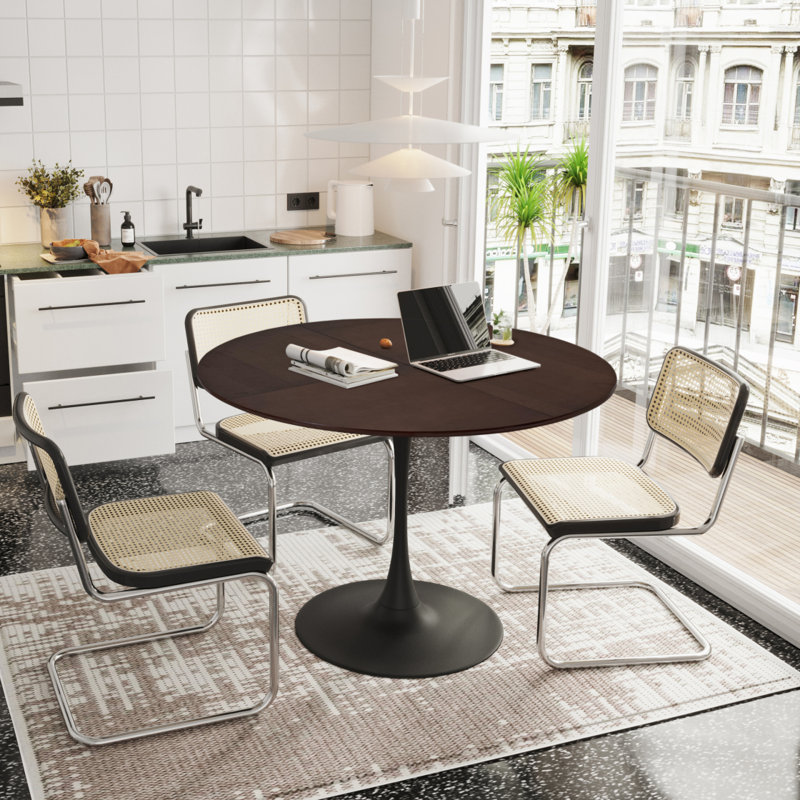 Table de salle à manger VEMSTKOJ, H 29,33 po x L 42 po x l 42 po, Naturel, Naturel