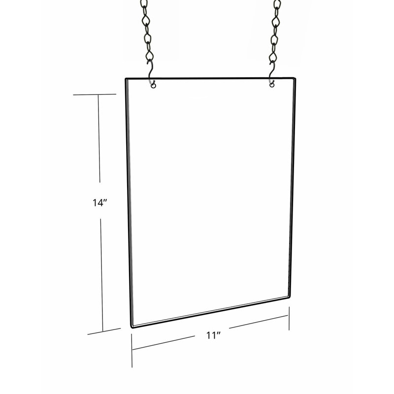 Clear Acrylic Hanging Ceiling Poster Frame