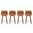 Bresha Swivel Upholstered Faux Leather Counter Stool-94298566