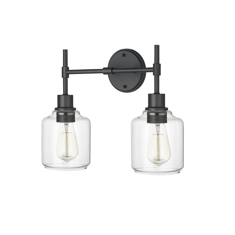 Asheville 2 - Light Dimmable Matte Black Vanity Light