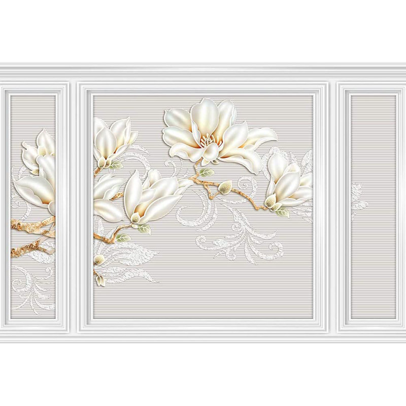 Panneau mural lisse botanique L 144 po x l 100 po, L 100 po x l 144 po