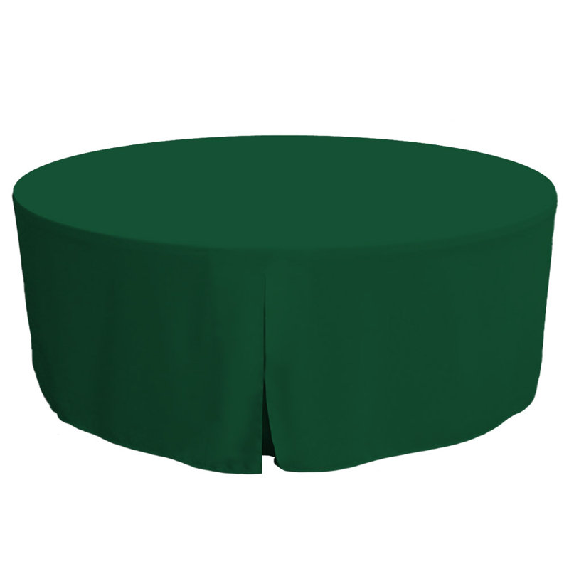 Tablevogue Round Table Cover, Pine, 72" L x 72" W