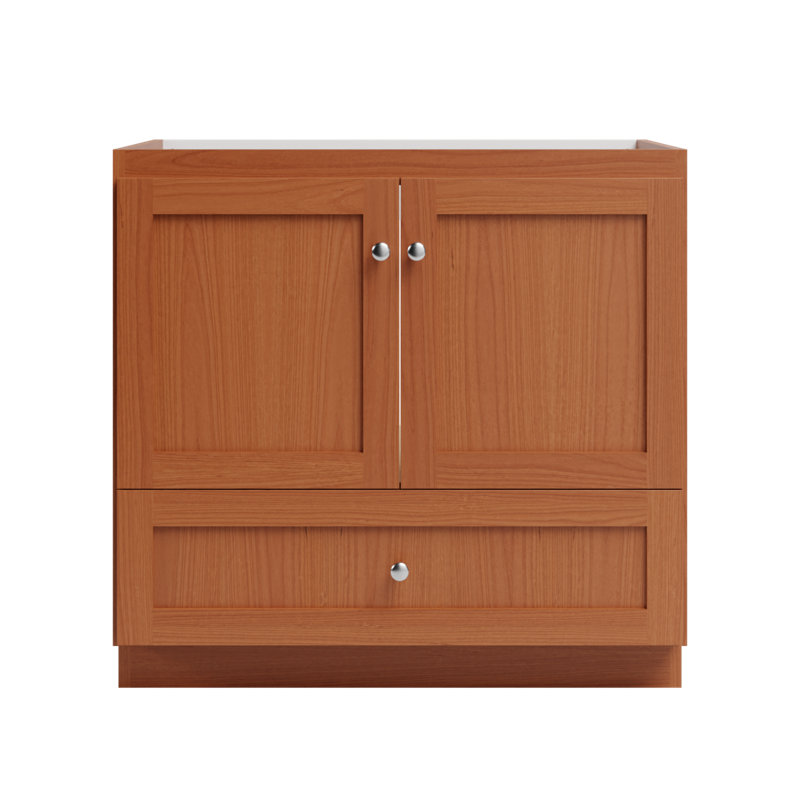 Armoire de salle de bain Shaker l 36 po x P 21 po x H 34,5 po Shader, Aulne moyen