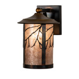 Rustic Lodge Steel Armed Sconce