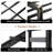 Twin Over Twin bunk Bed with LED and Storage Shelves and Drawer，Metal Floor Bunk Bed with Safety Guardrail, Bunk Bed for Kids
