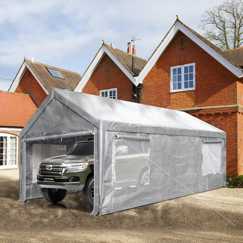 20 pi L 12 pi. D Garage portatif