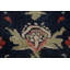 Tapis noir / rouge / vert / beige noué à la main de conception unique 9 pi 10 po x 12 pi 9 po Sarouk (Farahan)