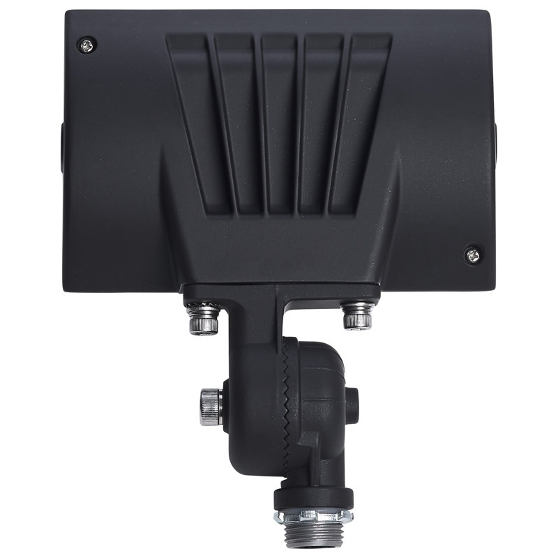 30 Watt LED DOB Tempered Glass Flood Light 5000K CCT Bronze Finish, 8.19" H x 7.15" W x 1.18" D