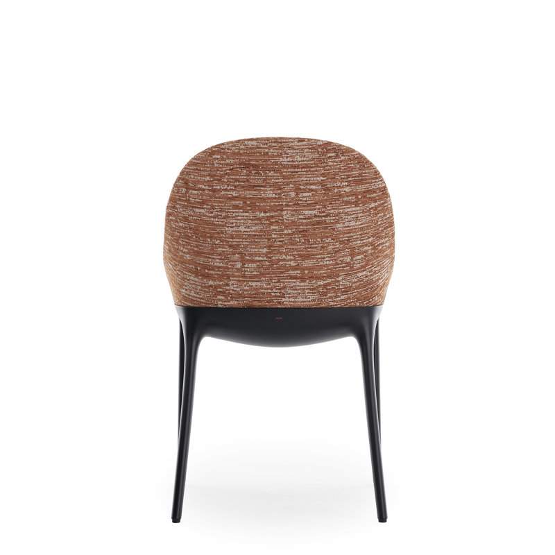 Eleganza Upholstered Dining Chair, Russet, Black