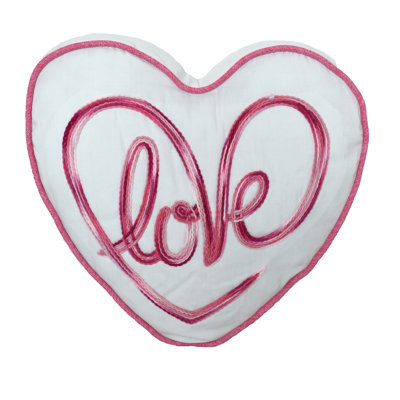  Love Heart Cotton Throw Pillow