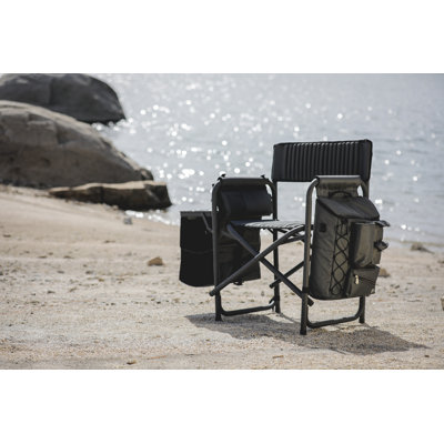 Outdoor Fusion Camping Chair with Side Table and Soft Cooler