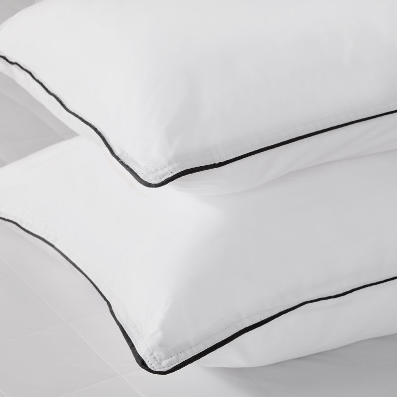 Hypoallergenic Machine Washable Standard Cotton Pillows (Set of 2)