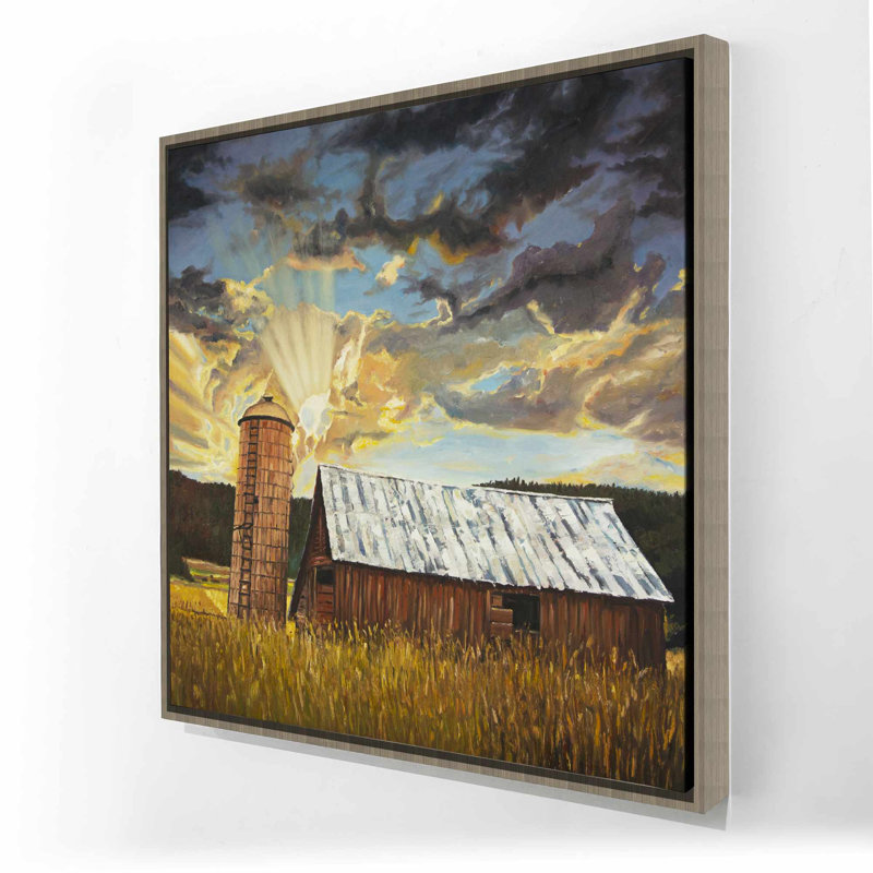Hay Barn - toile encadrée | Construire des paysages