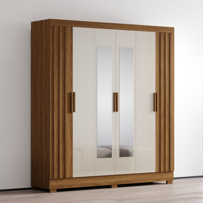 Valencia Wardrobe with Mirror by Latitude Run
