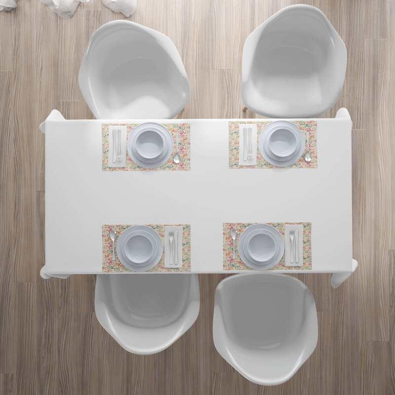 Polyester Abstract Rectangle Placemat