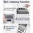 COWSAR 44 Lb. Daily Production  Cubic Ice Countertop Ice Maker,Stainless Steel, Self-Cleaning, Chewable,Adjustable thickness, Timer-88343815