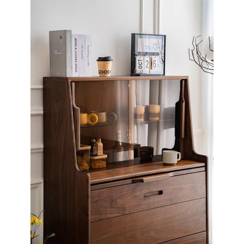Armoire d'appoint en verre clair