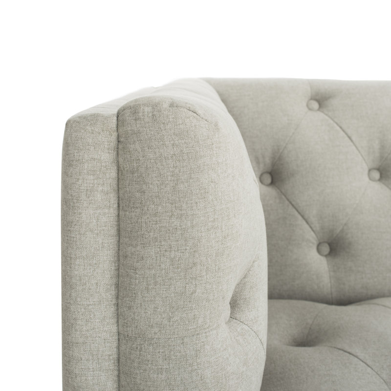 Florentino Upholstered 80'' Sofa, Light Gray Polyester