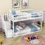 Kendry Kids Twin Over Twin Bunk Bed with Storage Stairs-2008888307