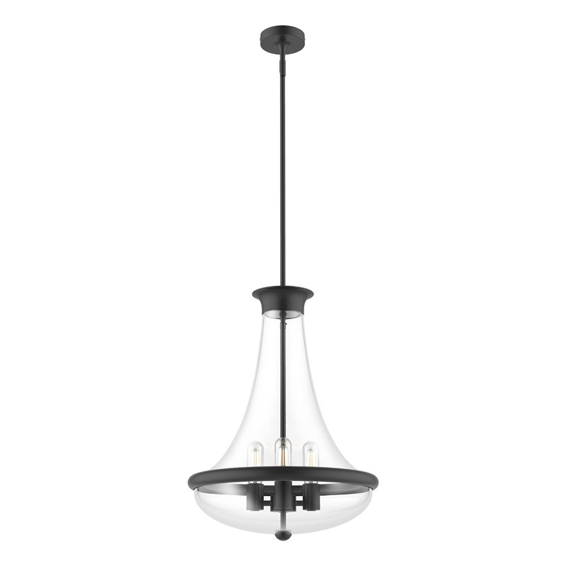 Marcel 4 - Light Outdoor Pendant, Matte Black
